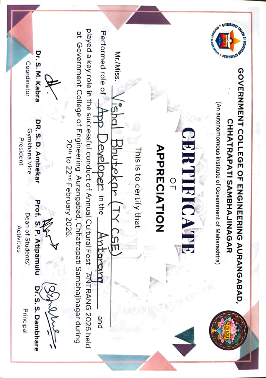 App Developer Certificate